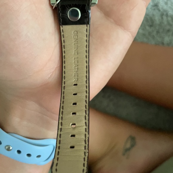 Michael Kors silver and patent leather watch main image 7